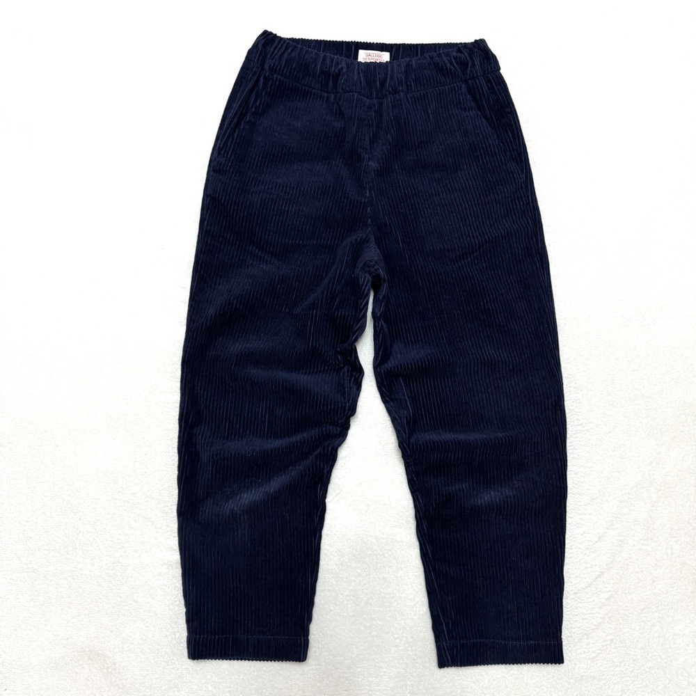 GALLEGO DESPORTES sz S Jane Corduroy pants in navy - Picture 7 of 12